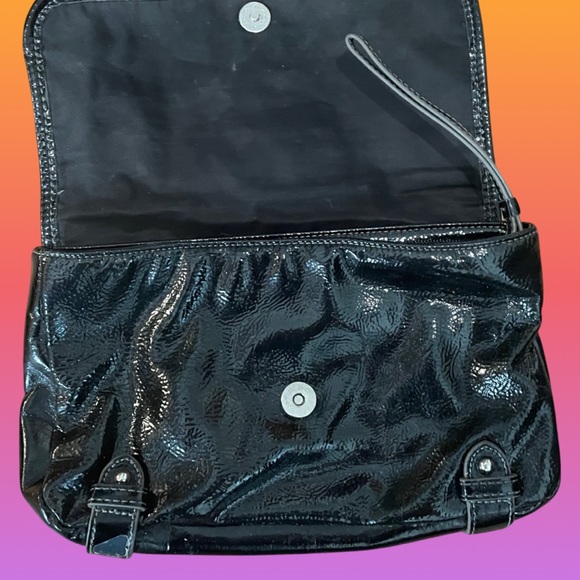 Nine & Co. Black Faux Leather Clutch - Used - Picture 3 of 8